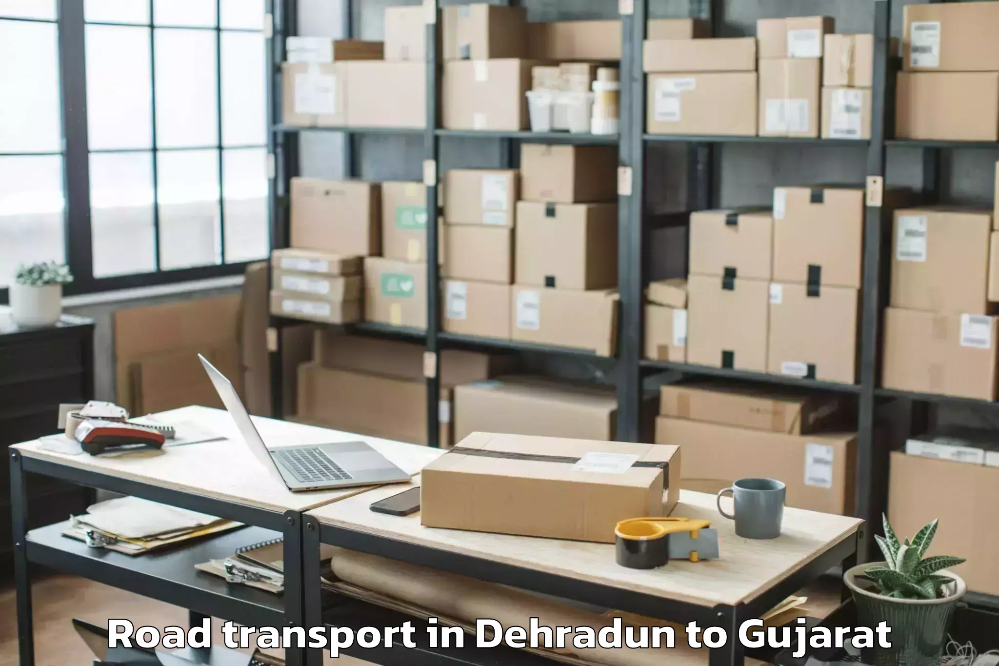 Reliable Dehradun to Hazira Road Transport